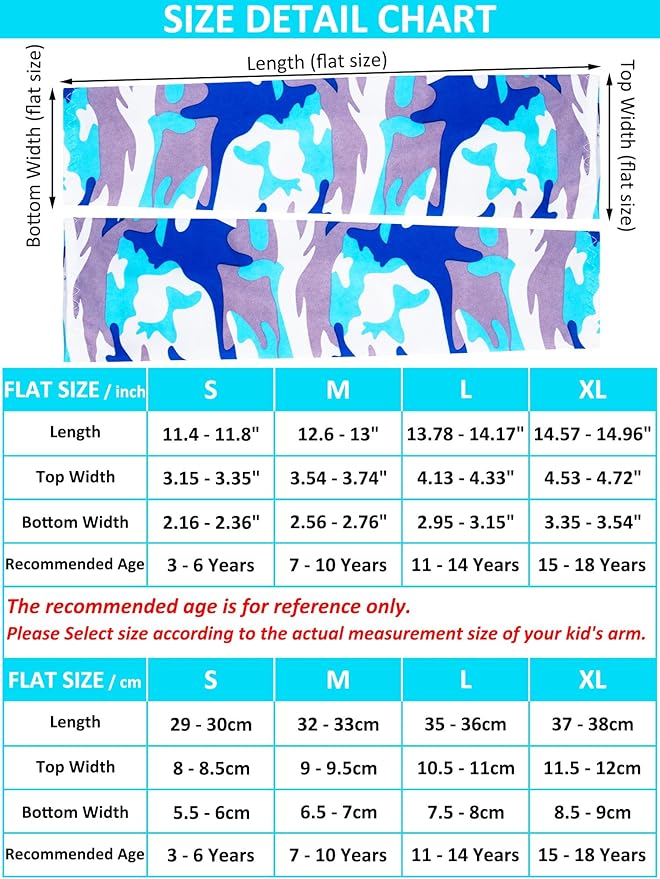 16 Pairs Sports Arm Sleeves for Kids Basketball Baseball Arm Sleeves UV Sun Protection Cooling Arm Cover Sleeve