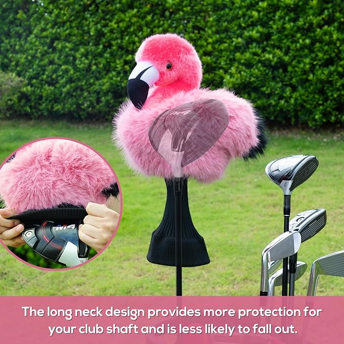 mytag Funny Golf Club Head Covers, Animal Plush Driver Headcover, Golf Headcover Fits Standard 460cc Driver Head