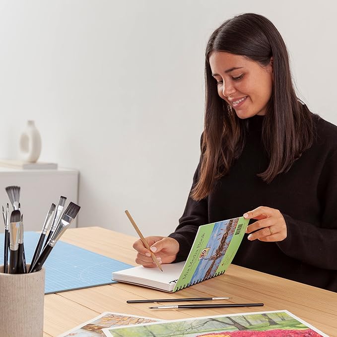Elan A5 Mixed Media Journal, 30 Sheets Italian Paper 110 lb/250 GSM, Acid-Free - Image 4
