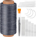 Tikjiua 492ft Upholstery Needle Threads, 164Yards Leather Waxed Thread by Tikjiua
