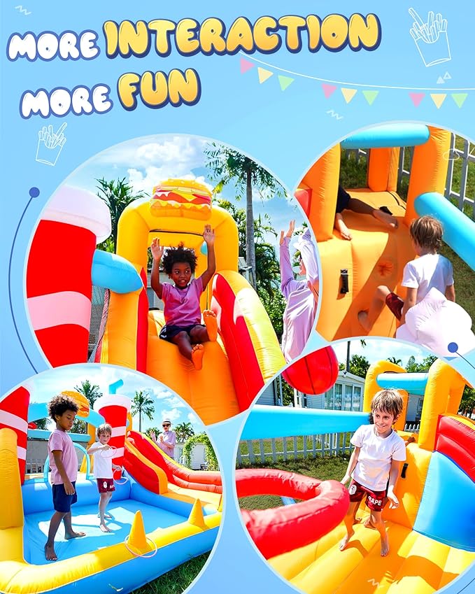 Inflatable Bounce House with Water Slide - Image 4