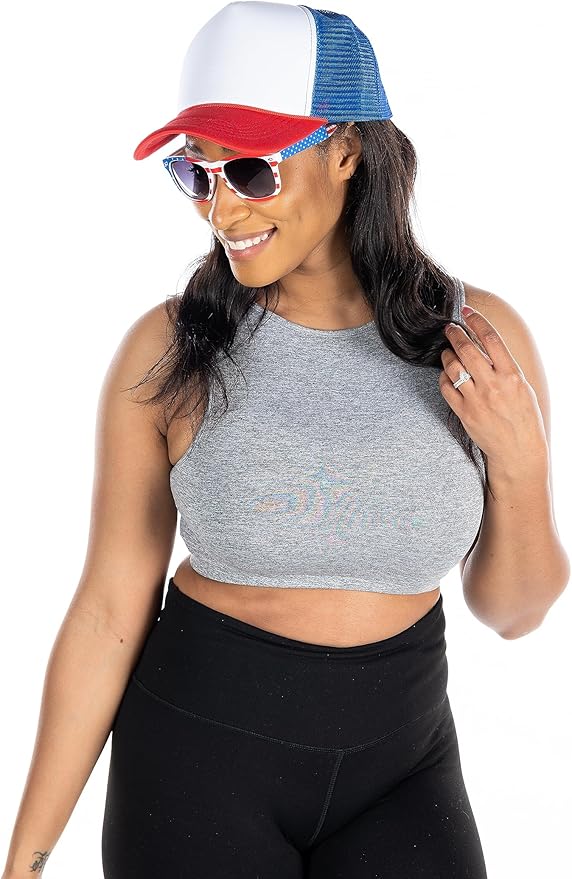 Funky Junque Premium Mesh Snapback Trucker Hat - Stylish Comfort for All - Patriotic, Humor & More