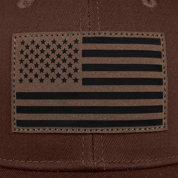 American Flag Trucker Hat - Snapback Hats for Men Women Baseball Cap - Breathable Mesh & Adjustable Fit for Casual Wear