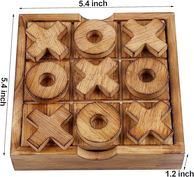 Glintoper Tic Tac Toe & 4 in a Row Tables Game Set, Classic Board Line Up 4 - Image 2