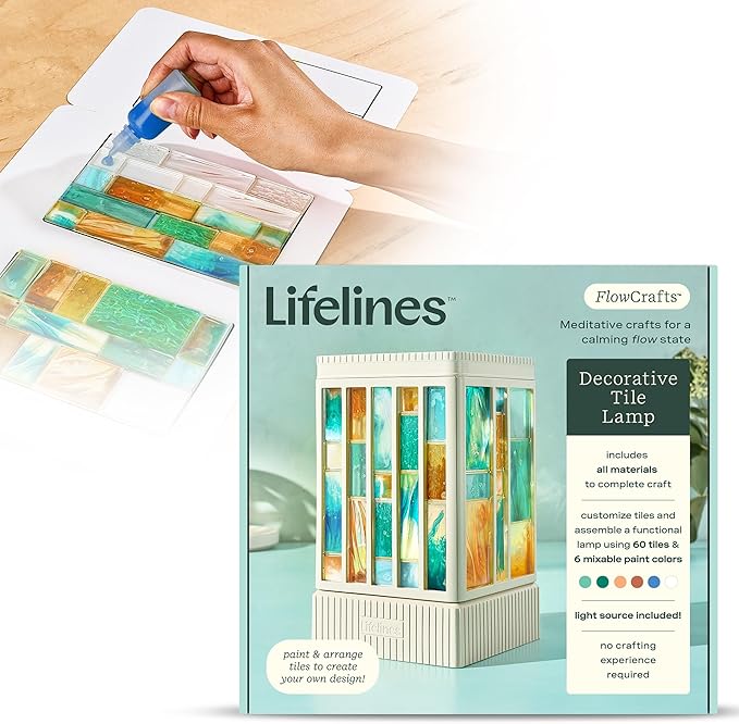 Lifelines FlowCrafts, Decorative Tile Lamp by LifeLines