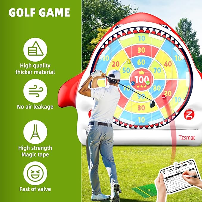 Inflatable Golf Game Set, Outdoor & Beach Golf, Party Darts and Indoor Darts - Image 5