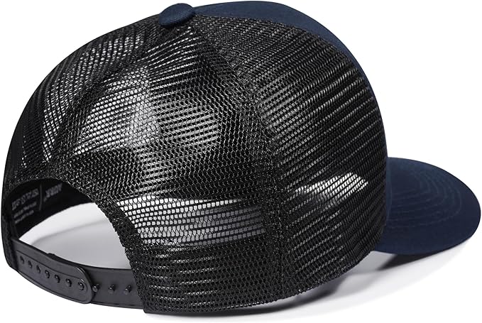 American Flag Trucker Hat, Patriotic Baseball Cap for Men & Women, Breathable Mesh Adjustable Snapback, USA Flag Patch
