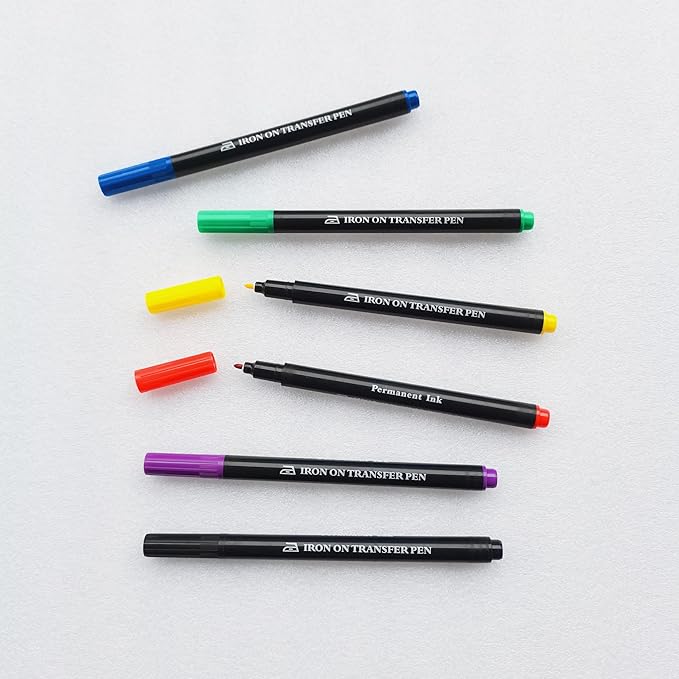 Iron On Transfer Pens, Embroidery Transfer Pen, 6 Pack - Image 2