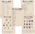50th Birthday Party Games, Born in 1975 Games Bundle, Birthday Party Supplies by QUPT