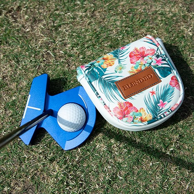 Golf Club Covers Driver Covers Fairway Wood Headcover Hybrid Cover Leather Mallet Putter Covers Blade Headcovers Golf Head Covers for Most Brand