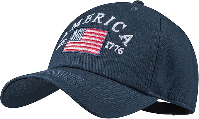IIN American Flag Baseball Cap for Men Women Low Profile USA Army Tactical Operator Military Plain Dad Hat