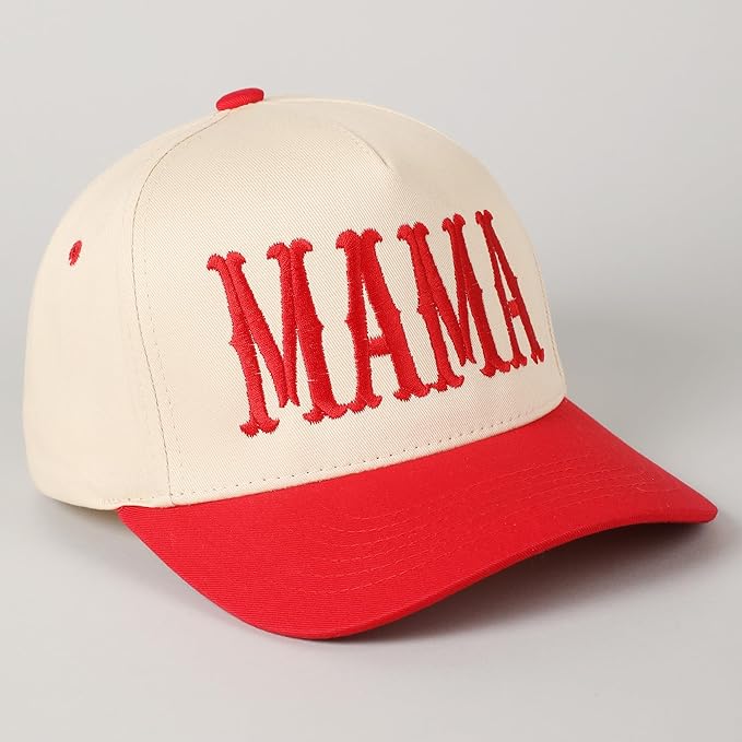 MIRMARU Two-Tone Vintage Canvas Trucker Hats for Men & Women, Adjustable Size Baseball Caps with Trendy Embroidered Design
