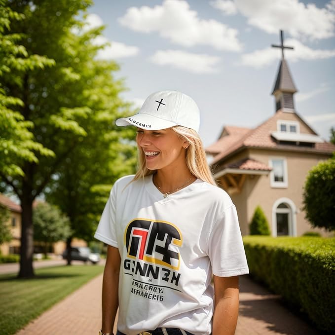 Cross Jesus Hat with Gifts Box, Embroidered Religious Baseball Cap, Christian Gifts for Men Women