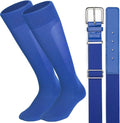 Baseball Socks and Belt Combo for Youth Adult Softball Sock Belt for Boys and Girls