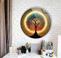 My Photostation.com 20'' Diameter Life of Tree Round Glass Wall Art Tempered by MyPhotostation