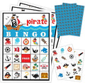 Pirate Ship Adventures Bingo Game Cards, Pirate Party Bingo Card by mermermu