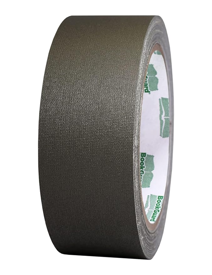 BookGuard 1-1/2 Inch Vinyl-Coated Cotton Cloth Bookbinding Repair Tape by ChromaLabel