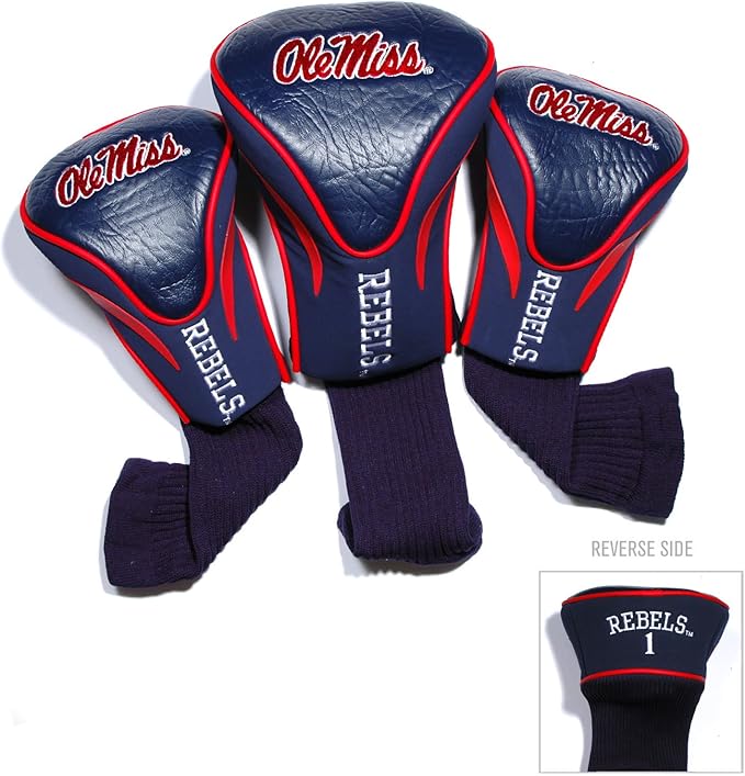 Team Golf NCAA Florida Gators Contour Golf Club Headcovers (3 Count) Numbered 1, 3, & X, Fits Oversized Drivers, Utility, Rescue & Fairway Clubs, Velour Lined for Extra Club Protection