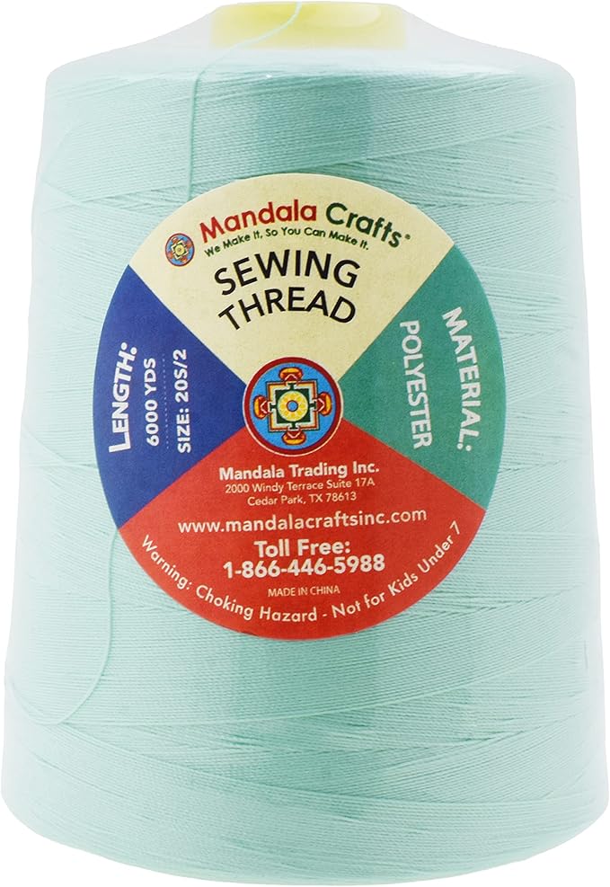 Mandala Crafts 4 Pack of Serger Threads Cones Spools - Image 3
