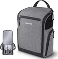 Golf Shoe Bag Men Women, Padded Golf Shoe Carry Bags with Clasped Strap Handle & Side Ventilation, 3 Pockets for Golf Tees, Balls & Accessories, Perfect for Sport Golf Baseball Soccer