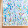 FINNEZ Window Privacy Film Stain Glass Film Flowers Rainbow Window Film Window by FINNEZ