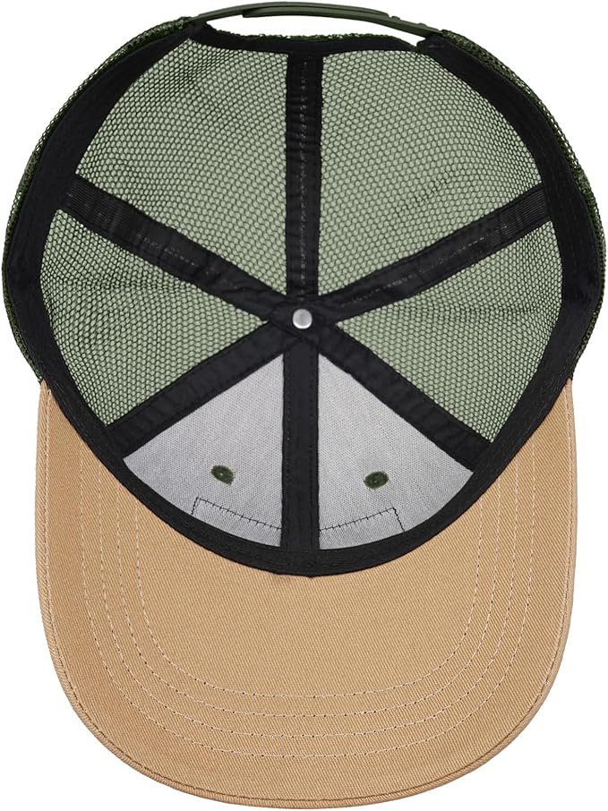 American Flag Trucker Hat - Snapback Hats for Men Women Baseball Cap - Breathable Mesh & Adjustable Fit for Casual Wear