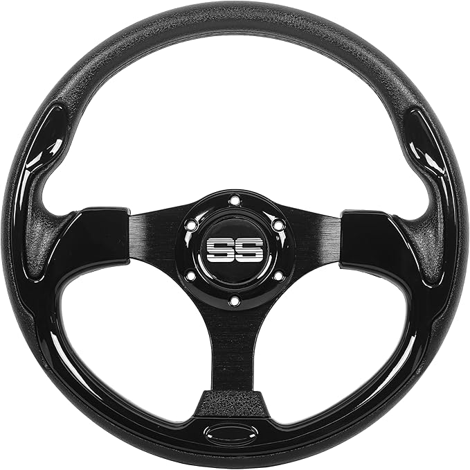 Golf Cart Steering Wheel 12.5 inch Universal for Club Car DS Precedent Tempo EZGO RXV TXT Yamaha