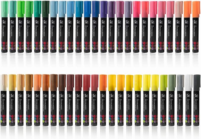 JumpOff Jo – Liquid Chalk Markers – Reversible Chisel and Round Tip – Multi - Image 2