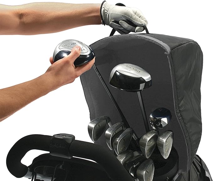 RainTek, Waterproof Golf Bag Rain Protection Cover with Hood, For Golf Push Carts, Golf Cart Accessories, Made to Keep Your Golf Gear Dry