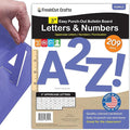 209 Pcs 3" Purple Bulletin Board Letters & Numbers, Capital Letters, Punctuation by FreshCutCrafts