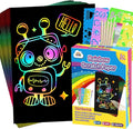 ZMLM Scratch Art Crafts Boys Gifts, 60 Rainbow Scratch Paper Art Gifts by ZMLM