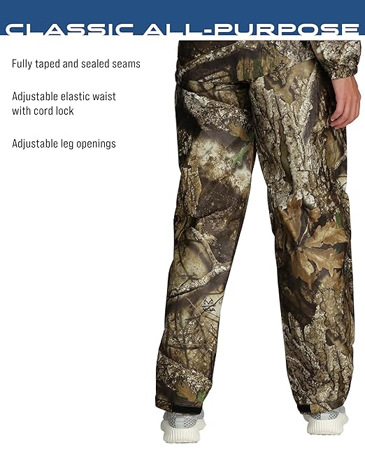FROGG TOGGS Women's Classic All-Purpose Waterproof Breathable Rain Suit, Realtree APX, Large