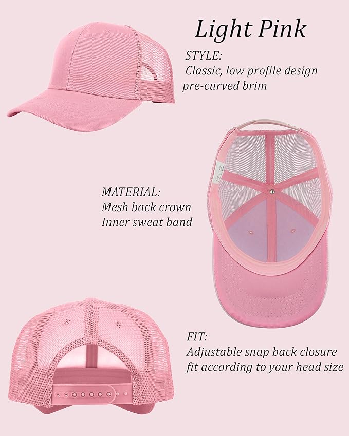 Gelante Mesh Trucker Hat Baseball Cap Structured Front Panel Wholesale LOT 12 Pack
