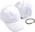 C.C Ponycap Messy High Bun Ponytail Adjustable Glitter Mesh Trucker Baseball Cap