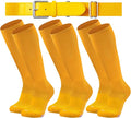 Youth Elite Baseball/Softball Socks & Belt Combo (3 Pairs of Socks with 1 Belt)