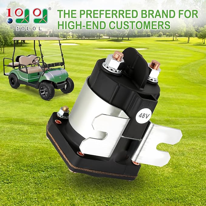 Solenoid 48V Electric for Yamaha G22 G29 Drive 2007-Up OEM JU6-H1950-00-00, Golf Cart Replacement Accessories