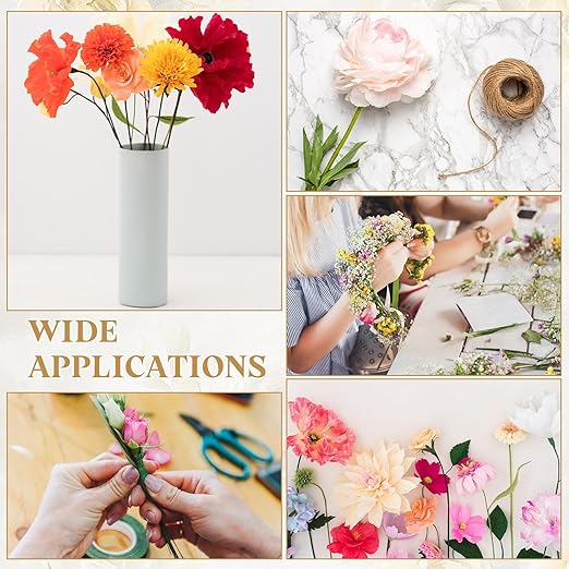 uxcell 50Pcs 2 Gauge Floral Wire, 11.81" Length Flower Stem Wires - Image 6