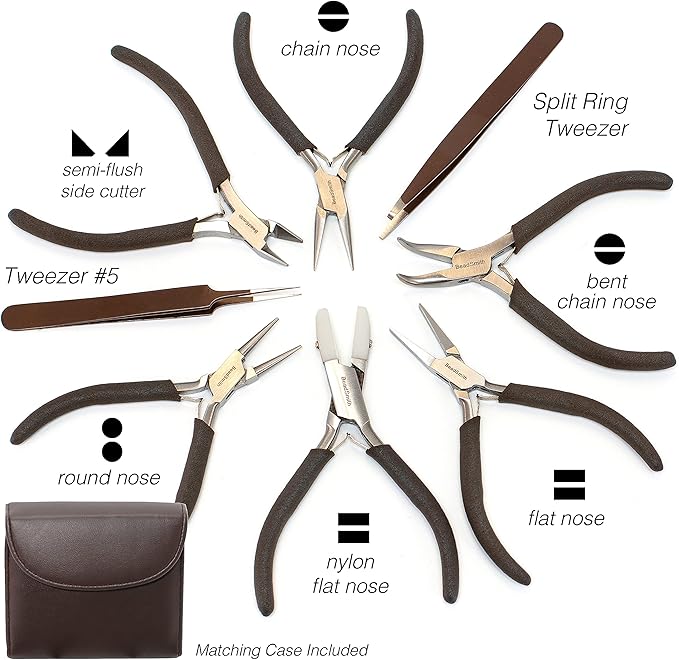 The Beadsmith Fashion Color Pliers – Set of 8 Slimline Color-Coordinated Tools - Image 3