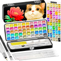 ARTISTRO 50 Metallic Watercolor Paint Set, Vivid Colors in Portable Box by ARTISTRO