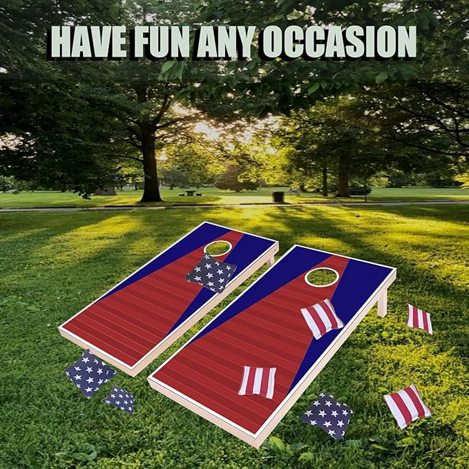 4×2FT Cornhole Board Set, Wooden Corn Hole Games - Image 4