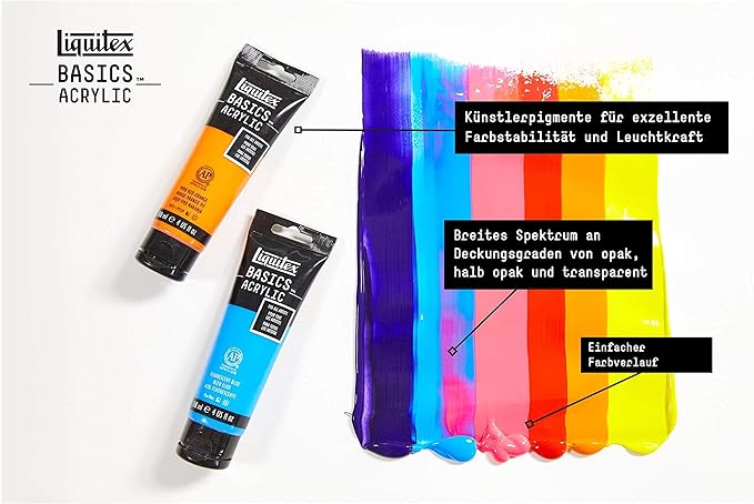 Liquitex BASICS Acrylic Paint, 946ml Jar, Dioxazine Purple - Image 7