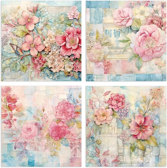 YASMEN 24 Sheets Scrapbook Paper Pads, 6X6 Single-Sided Cardstock Paper - Image 3