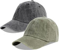 LANGZHEN Unisex Baseball Cap 100% Cotton Fits Men Women Washed Denim Adjustable Dad Hat