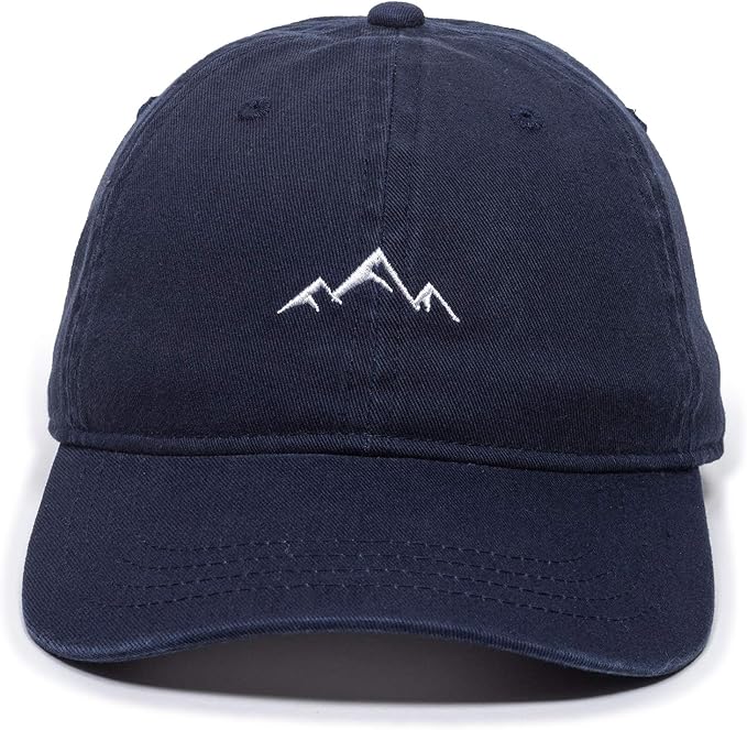 Outdoor Cap -Adult Mountain Dad Hat-Unstructured Soft Cotton
