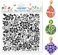 CHGCRAFT Vine Flower Polymer Clay Texture Sheets Single Seamless Plants Floral by chgcraft
