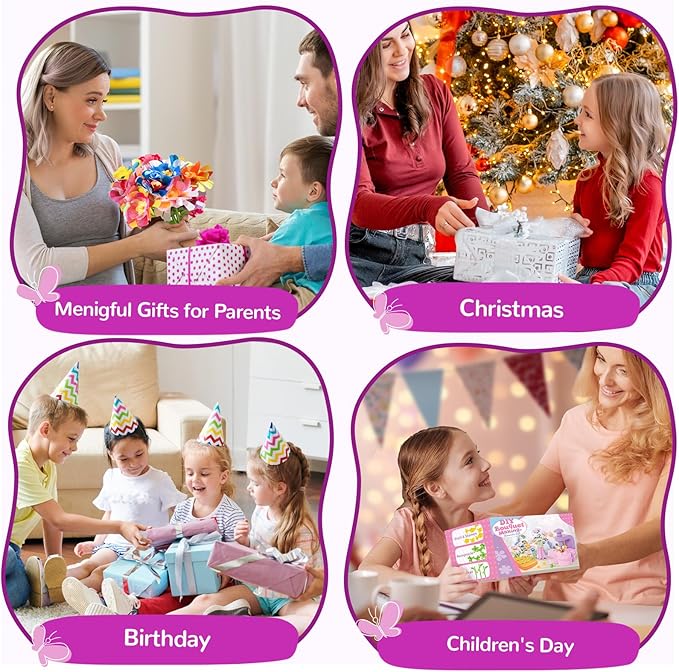 GPPNKC Flower Bouquet Craft Kit DIY Arts and Crafts Toddler Toys Flowers Market - Image 8