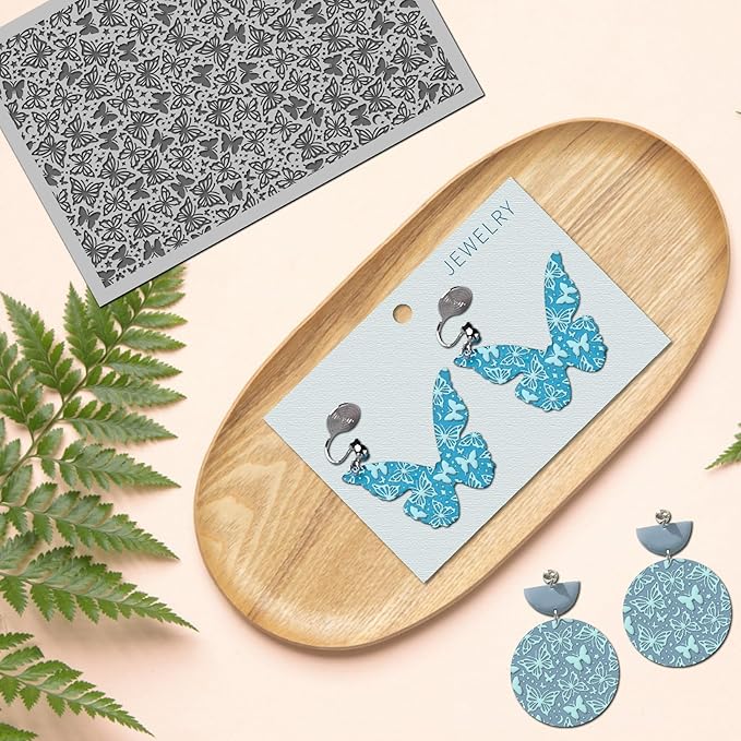 Arbuya Butterfly Polymer Clay Texture Mat - Image 7