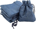 Palmhomee Pack of 25 Navy Blue Burlap Gift Bags by Palmhomee