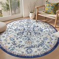 Lahome Bohemian Washable Round Rugs 6ft, Large Circle Rug by Lahome