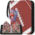 Mlikero 720 Pockets Football Card Binder, Sports Card Binder with Card Display Design, Premium Card Ablums with Sports Pattern Wristband Fit for Football Cards 2026